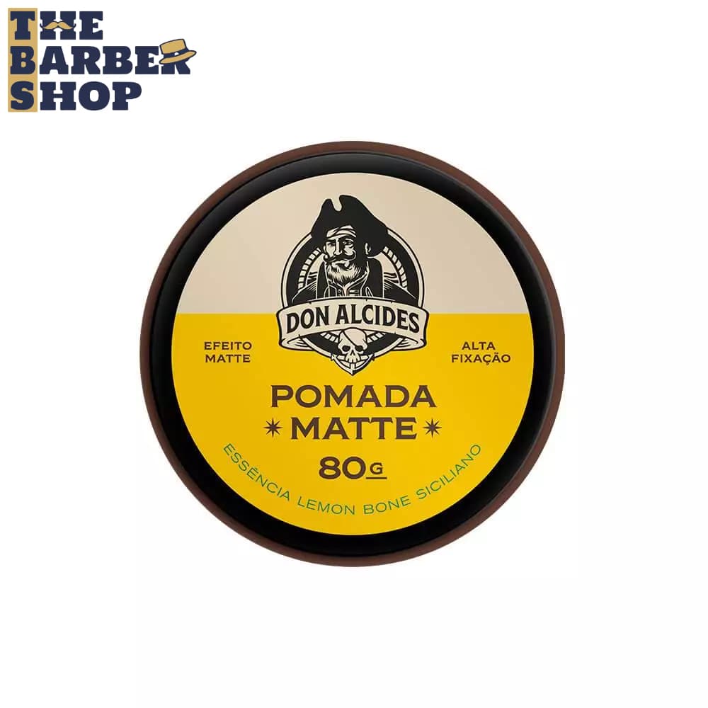 Pomada Modeladora de Cabelo Matte Don Alcides Lemon Bone Siciliano 80g