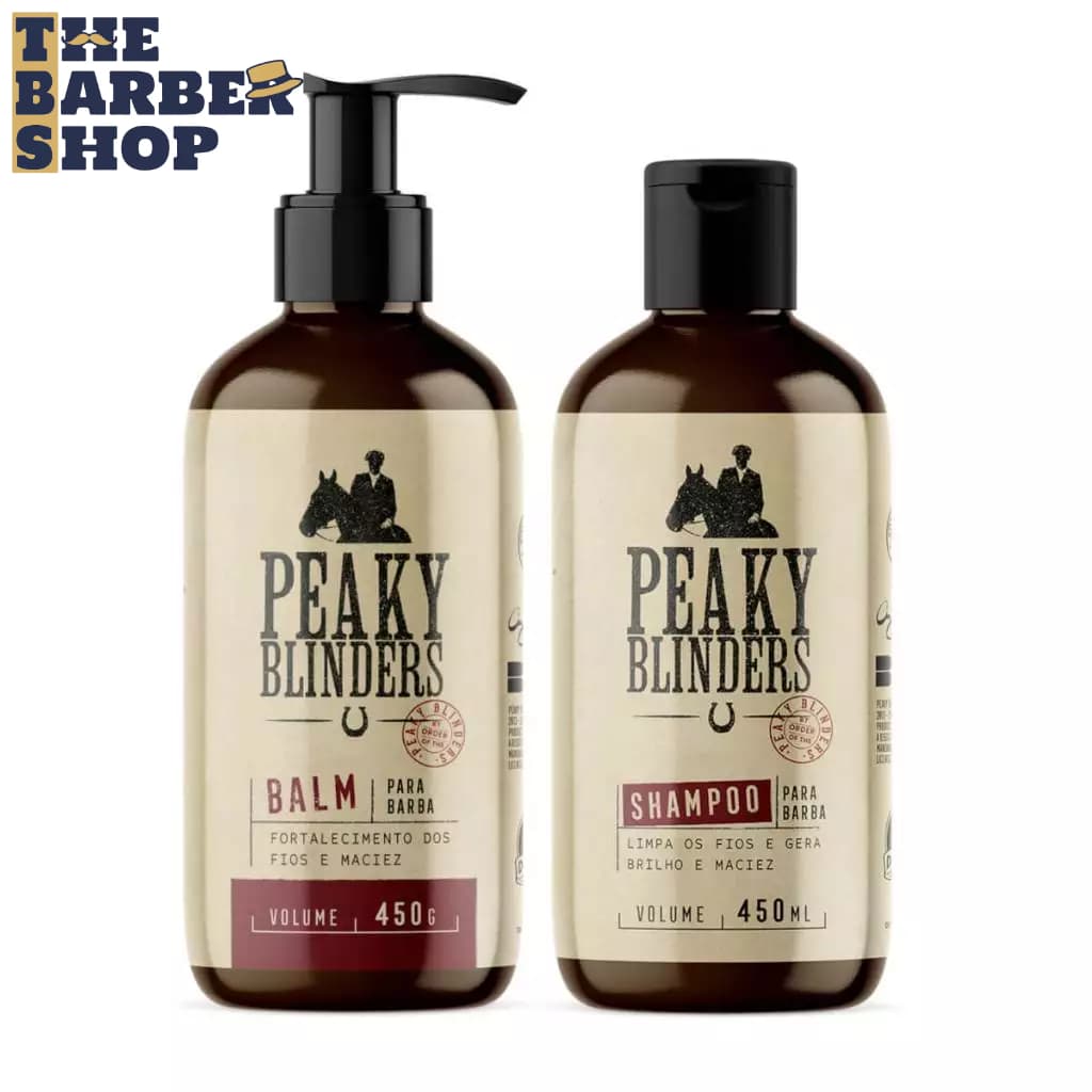 Kit Balm E Shampoo Para Barba Don Alcides Peaky Blinders 450