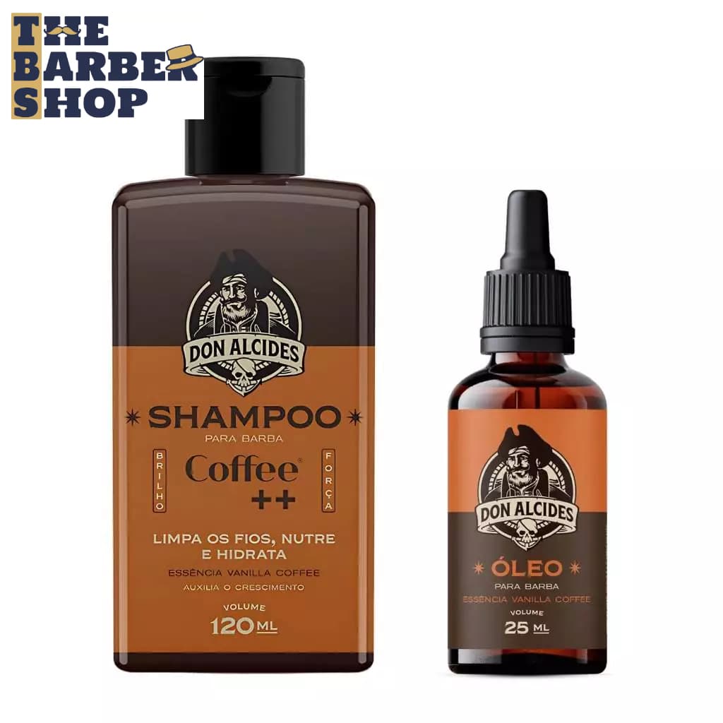 Shampoo E Óleo Para Barba Don Alcides Coffee Café