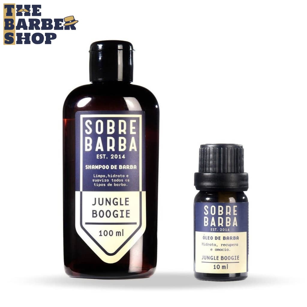 Kit para Barba Shampoo + Óleo de Barba SOBREBARBA Jungle Boogie Pra Viagem