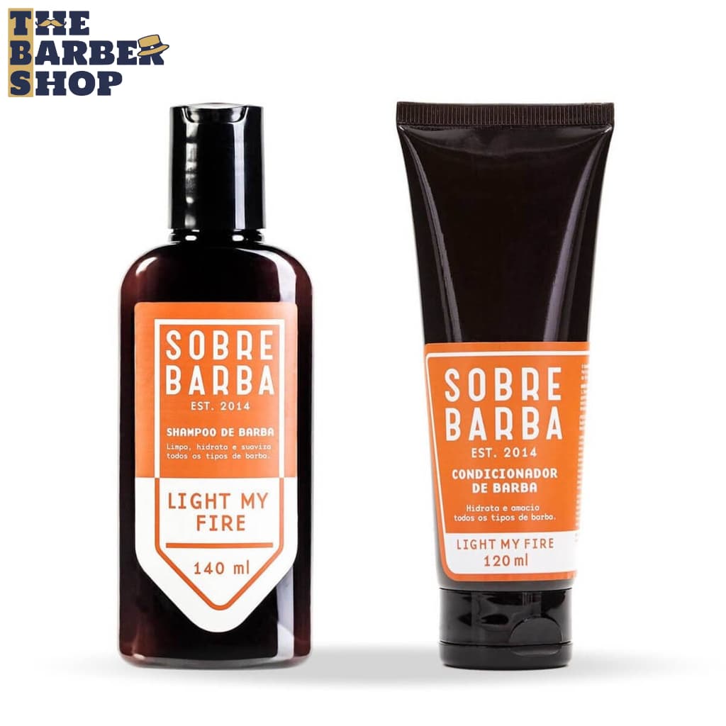 Kit SOBREBARBA Shampoo e Condicionador para Barba Light My Fire
