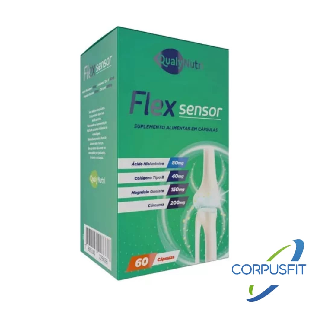 Flex Sensor 30 e 60 Cápsulas Colágeno Tipo 2 - Qualynutri