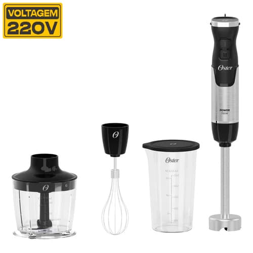 Mixer Power Oster Black Inox 3 Em 1 Omix 570 - 220v