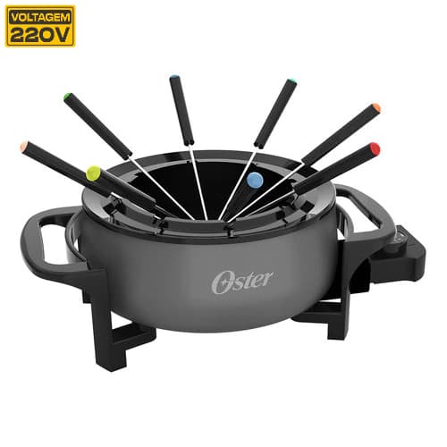 Panela Elétrica Oster Para Fondue Cinza 220v