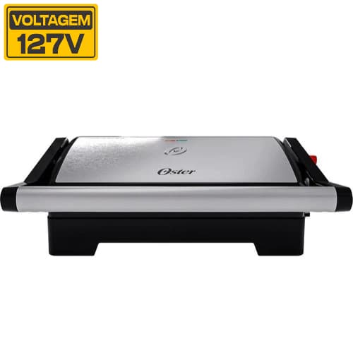 Mini Grill Elétrico Inox 2 Em 1 1000w Oster 127v