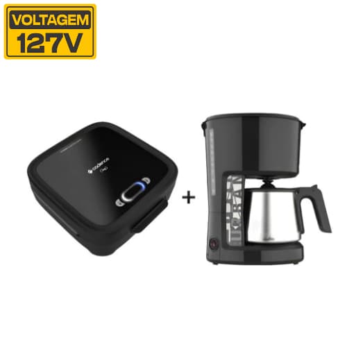 Kit Sanduicheira San400 + Cafeteira Caf810 Cadence 127v