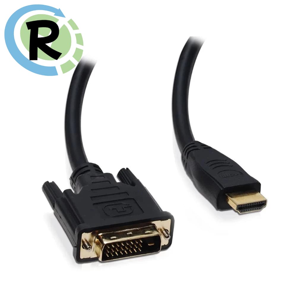 Cabo Hdmi Para Dvi 24+1 Banhado A Ouro 1,50 Metros Com Filtro Banhado a Ouro