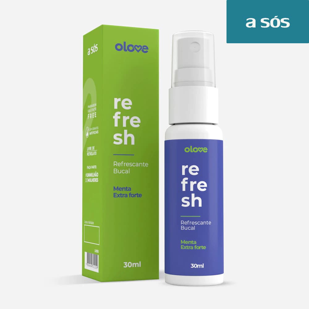 Spray Refrescante Bucal Menta Extra Forte Olove Refresh - 30ml