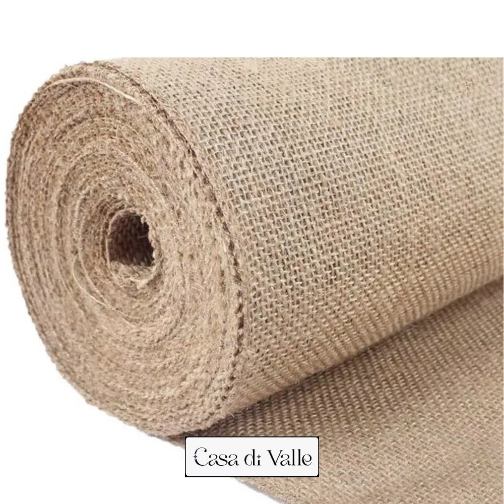 Tecido Juta- Decoração, Artesanato Casa di Valle 1mx 3m Natural