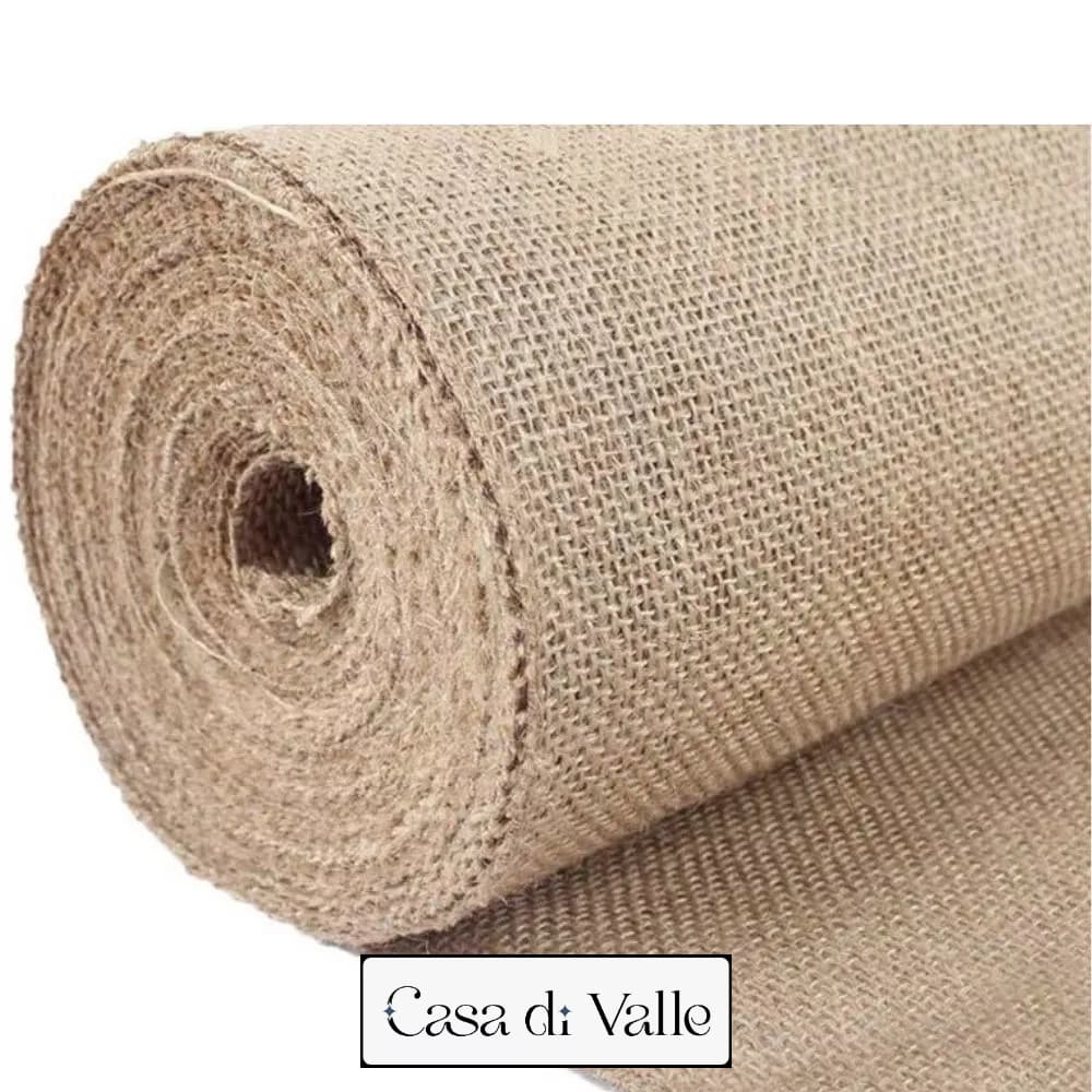 Tecido Juta- Decoração, Artesanato Casa di Valle 1mx 1m Natural