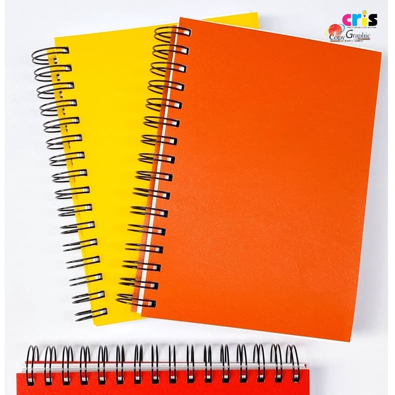 Caderno A5 Miolo branco (PVC - Wire-o) 200fls