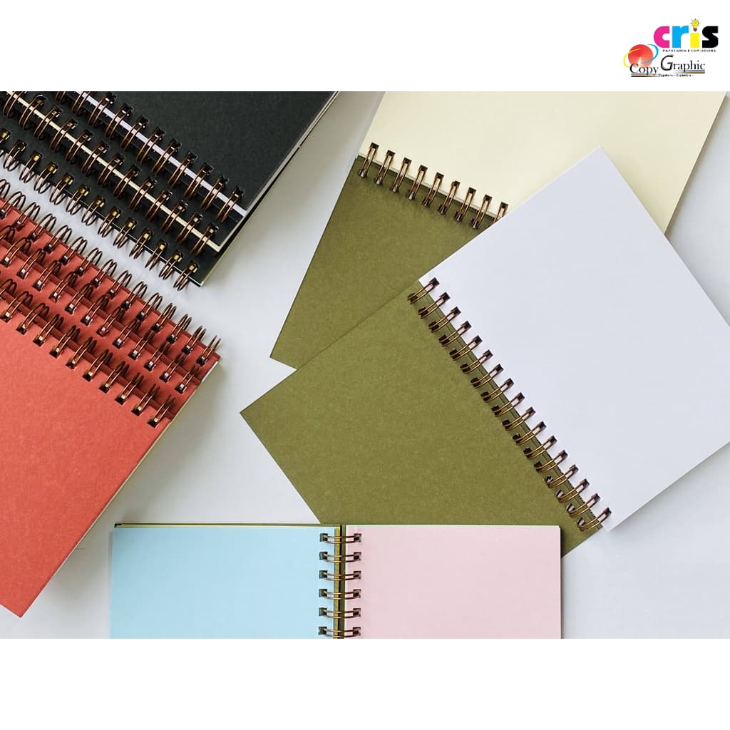Caderneta A6 (Capa CARD - Wire-o)