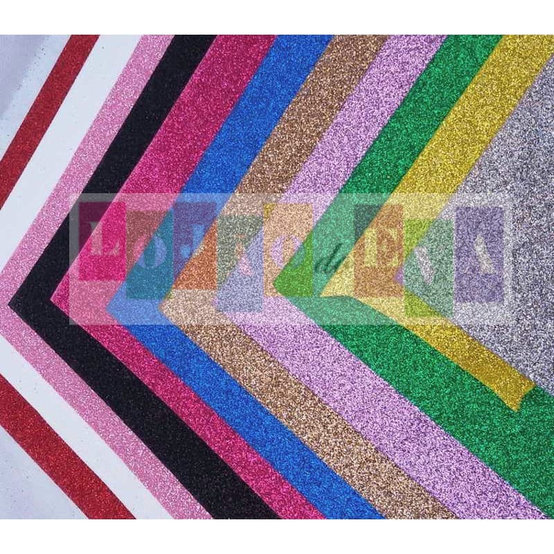 Pacote de folhas de EVA com Glitter com 5 folhas
