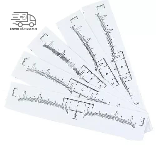 Kit 10 Régua Adesiva Para Design De Sobrancelhas Micropigmentaçao Sobrancelha Microblading Tebori.