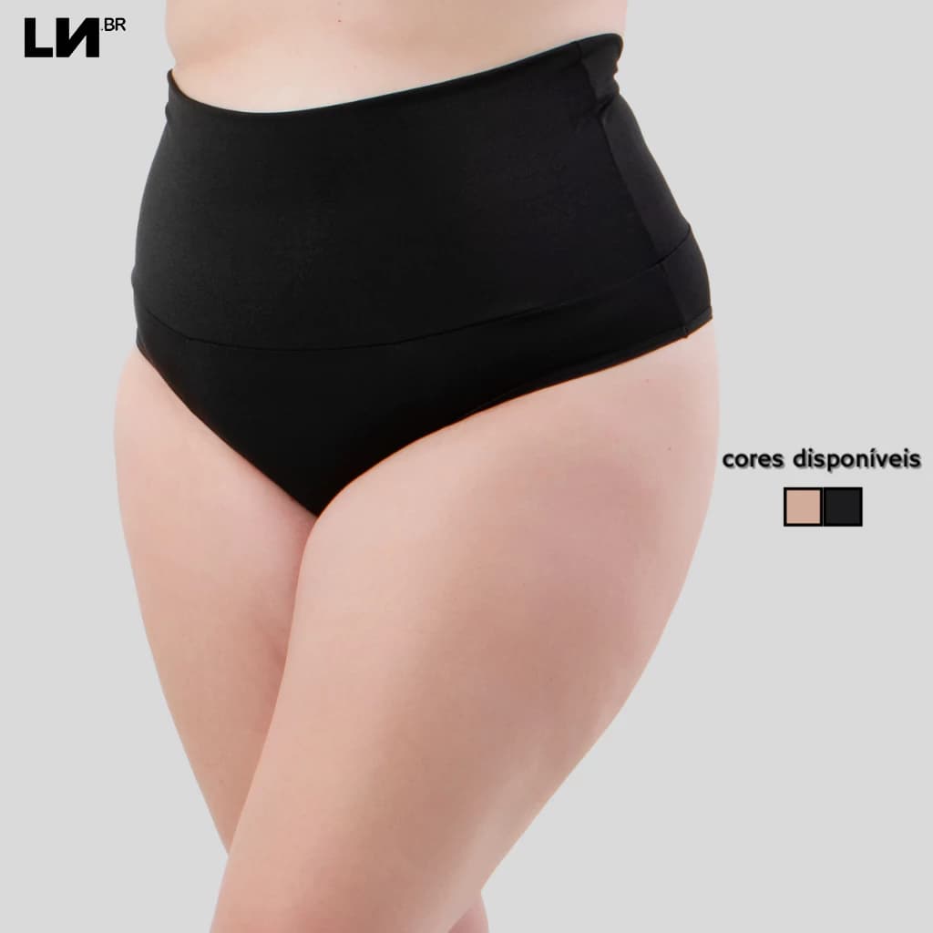 Calcinha Cinta PLUS SIZE Linha Noite Segura Barriga Cintura Alta