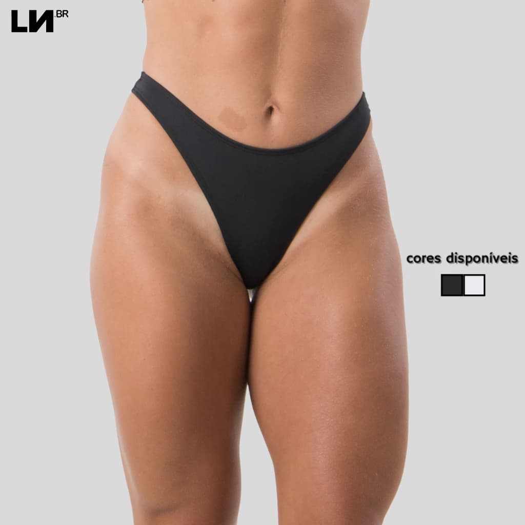 Calcinha Biquíni Avulsa Linha Noite Semi Fio Dental Moda Praia Poliamida