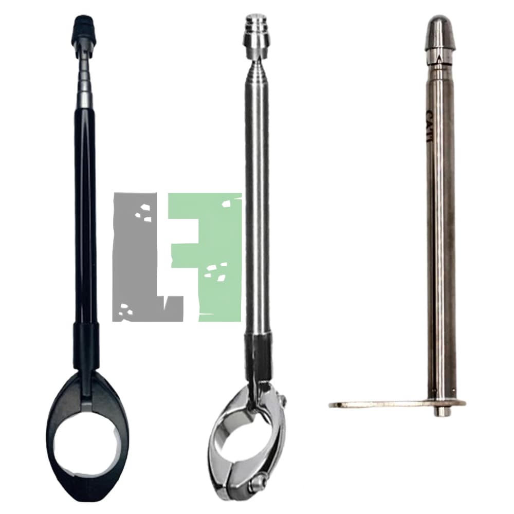 Antena Retrátil Corta Pipa 7 Estágios Guidão Ou Retrovisor Aço Inox Cromada Ou Preta