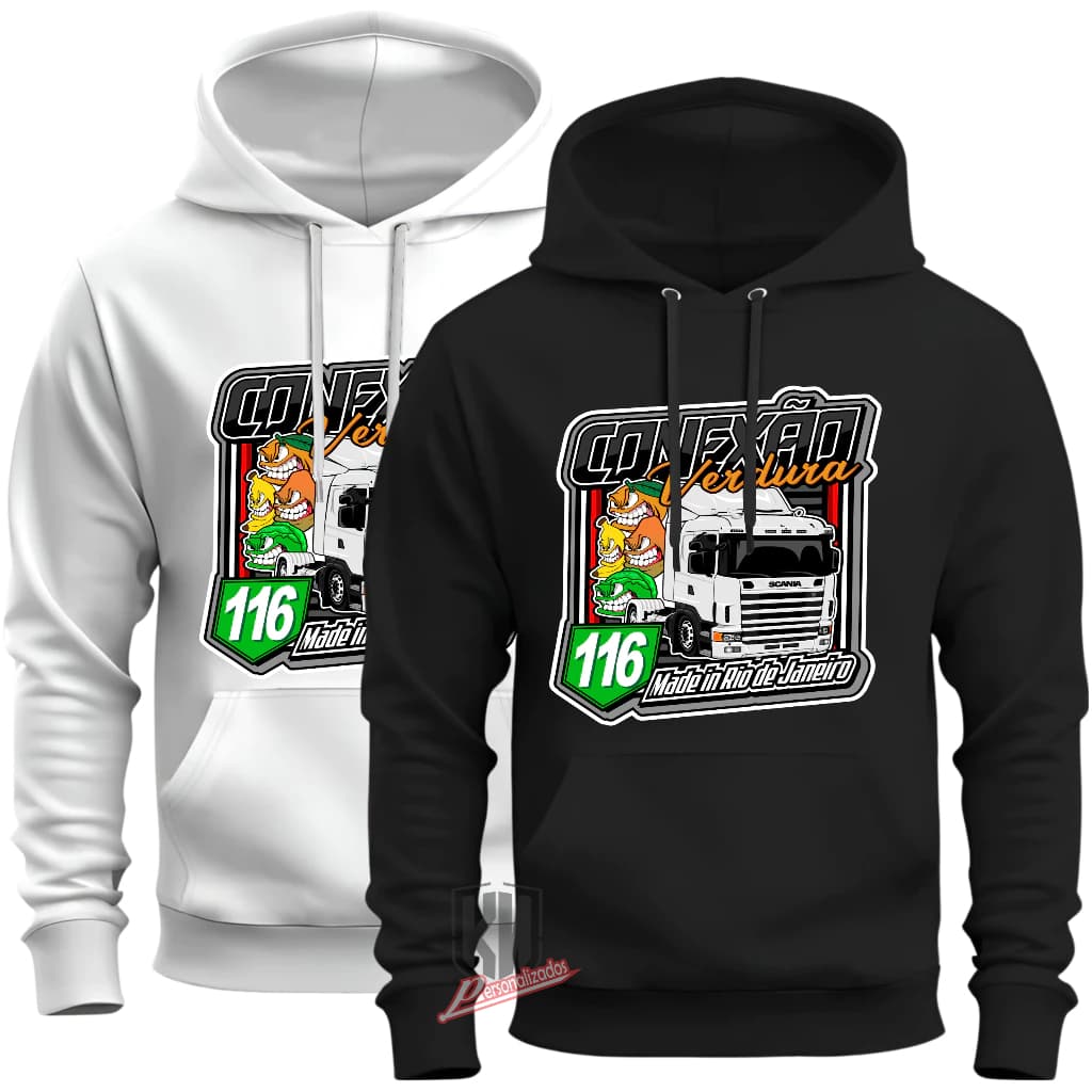 Conexão Da Verdura Blusa Moletom Moletom  Masculino Feminino, Blusa Agasalho Moletom caminhoneiro grupo Conexão Da Verdu