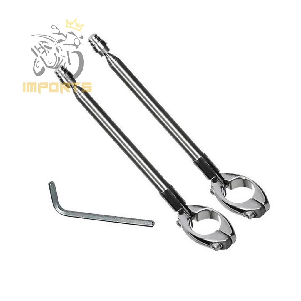 Antena Retrátil Corta Pipa Moto Guidão Inox 7 Estágios Braçadeira 7/8