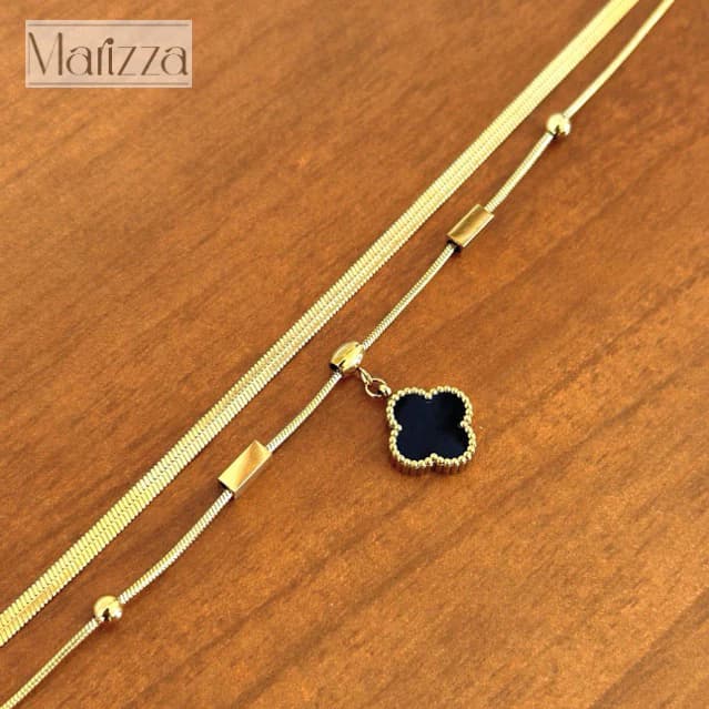 Pulseira Feminina de Aço Inoxidável Malha Ouro 18k ou Prata