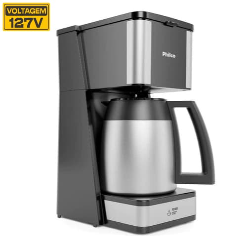 Cafeteira Philco 40 Cafés 1,6L Jarra em Inox PCF40D 127v