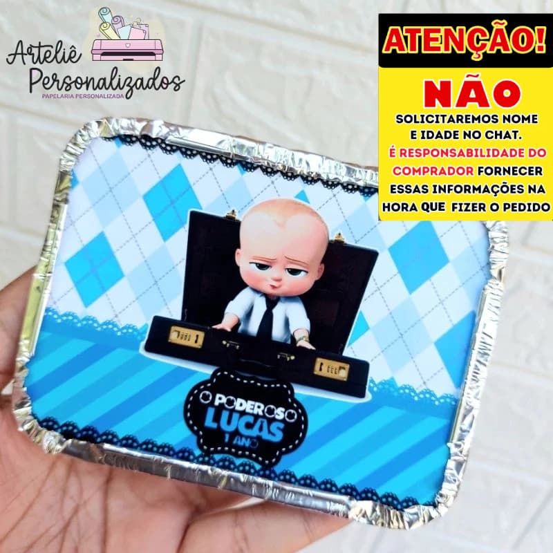 Marmitinha de Alumínio Personalizada - Poderoso Chefinho ()