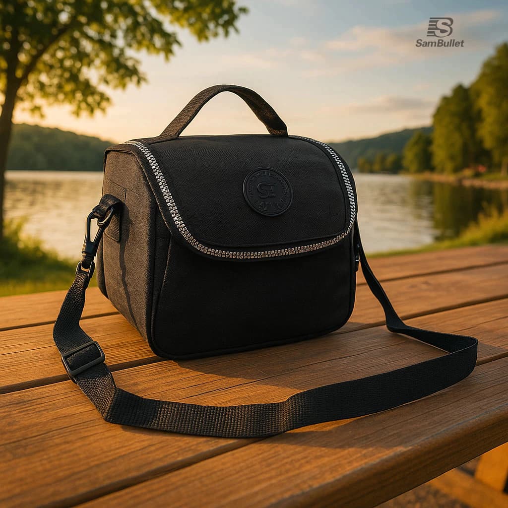 Bolsa térmica lancheira para marmita frutas água com alça longa - 5051MS