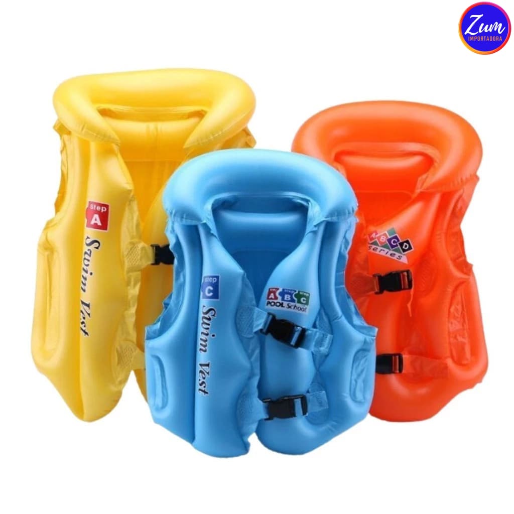Boia Colete Inflável Infantil Piscina Praia Lago Flutuador Salva Vidas Ideal Criança e Bebê 9 a 40 kg