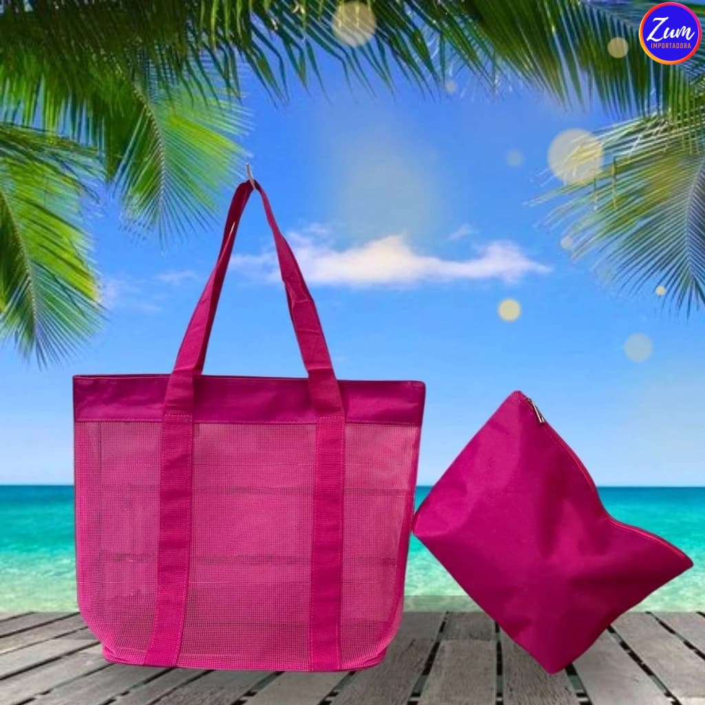Bolsa De Praia Feminina Impermeável Verão 2024 Summer Praia Piscina Grande com Nécessaire
