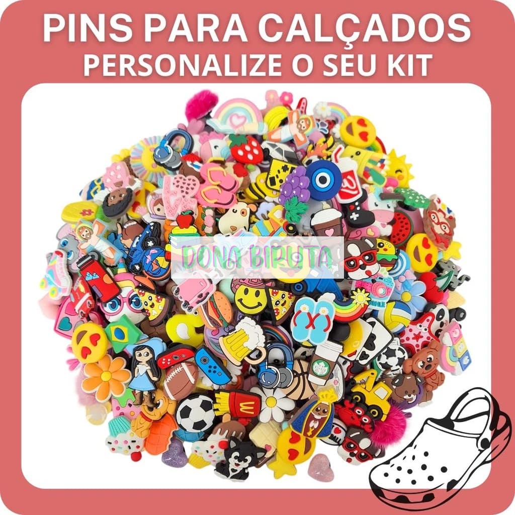 Pins Bottons Enfeites para Calçados – Escolha Seus Pins