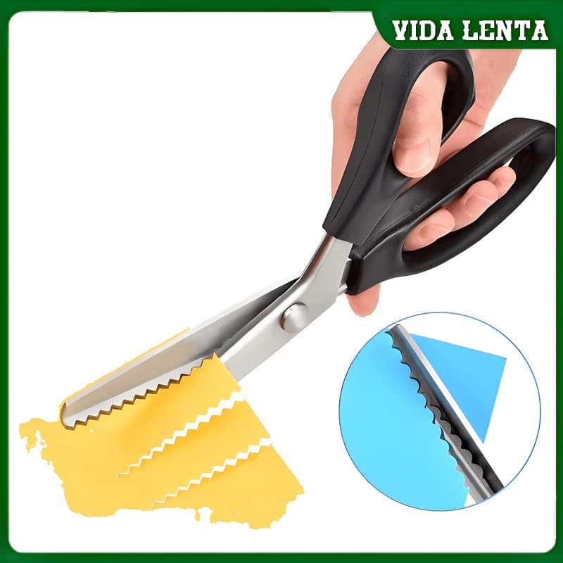 Tesoura De Picotar Profissional Para Zig-zag Artesanato, Artes, Escolar, Profissional DIY