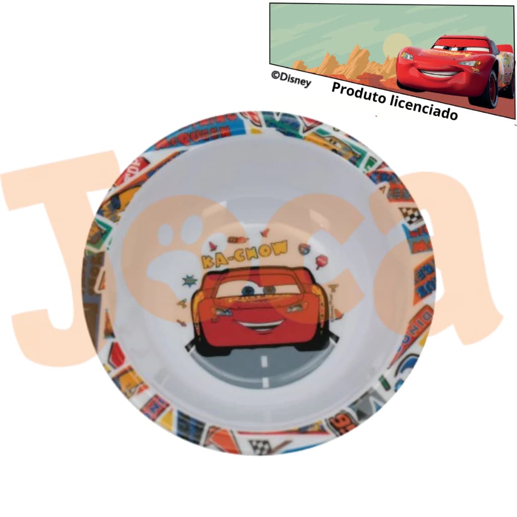 Bowl Infantil de Melamine Disney Tijela Carros Relâmpago McQueen 16cm – Produto Oficial
