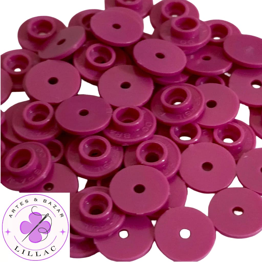 Botão de Pressão de Plástico Tic-Tac n.10 RITAS - 50 unidades - Diversas cores