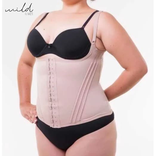Colete Corselet Plus Size Cinta Modeladora Redutora 44 Ao 52