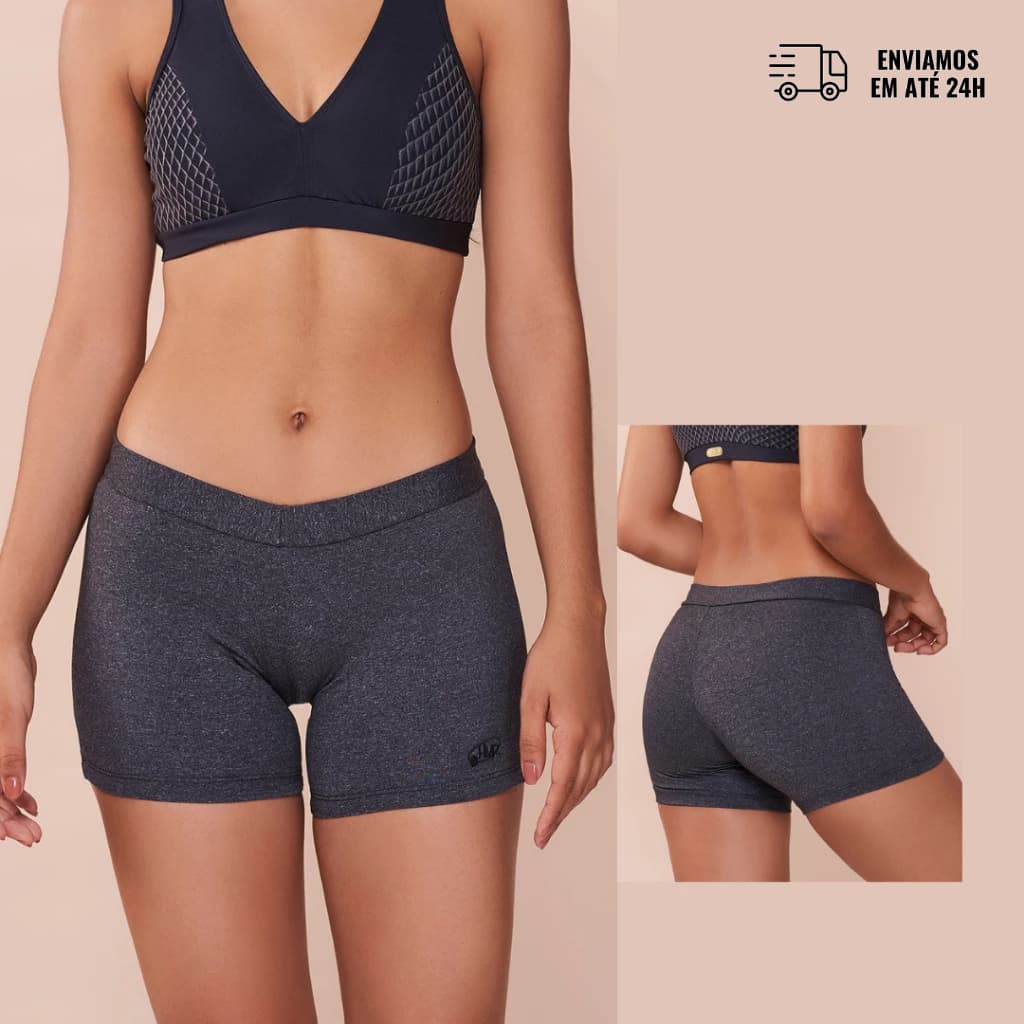 Bermuda Feminina HMR Curta Suplex Academia/Fitness