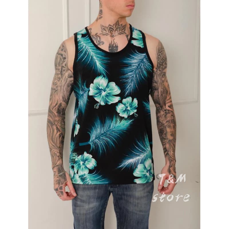 Camiseta Regata Masculina Estampada Praia