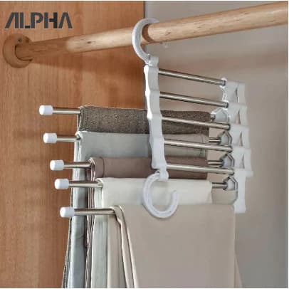 Cabide Para Calças Multiuso Inox Dobrável portátil Para Saias Blusas Bermudas Cabide de Metal
