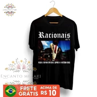 Camiseta Premium camisa Racionais Mc's Nada Como Um Dia Após O Outro blusa mano brown Rap Lançamento