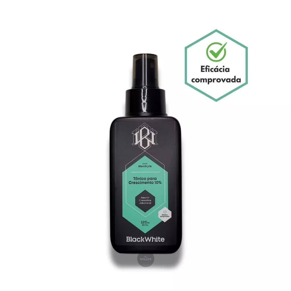 Tônico para Crescimento Capilar 120ml - Black White