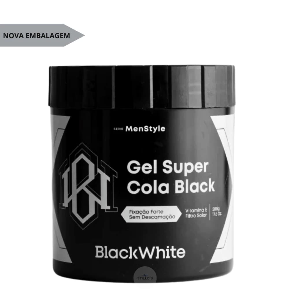 Gel Super Cola Black 300g/500g - Black White