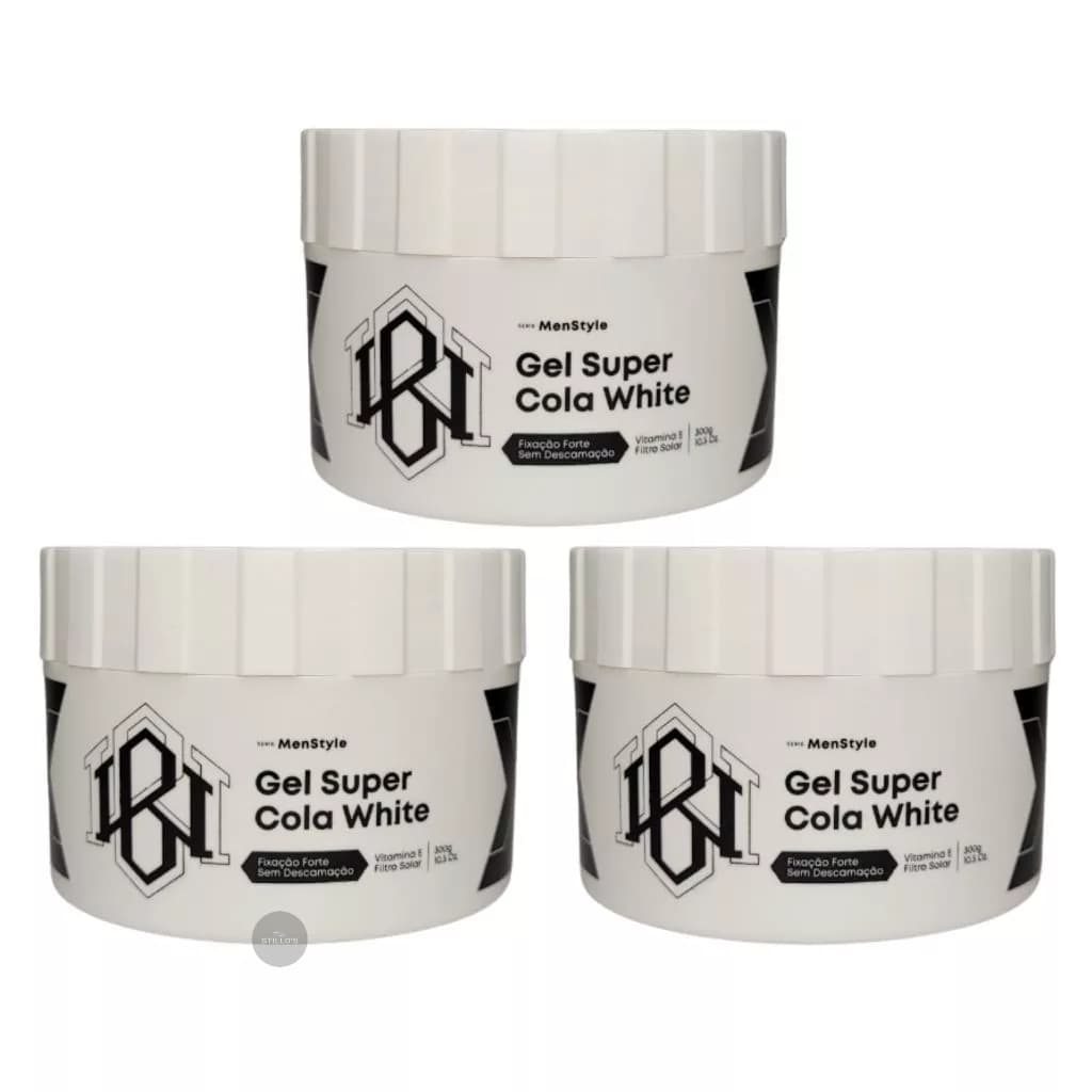 Gel Super Cola White 300g Black White- 03 unidades