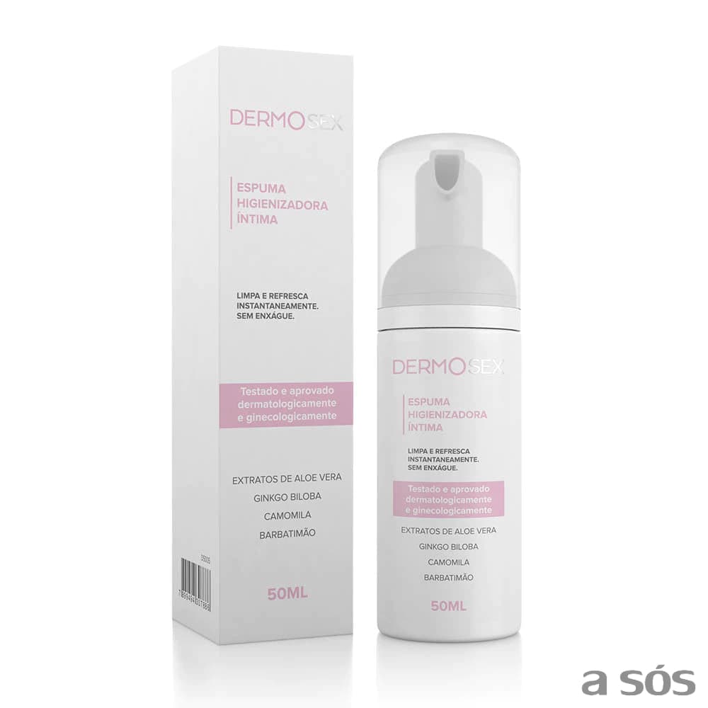 Espuma Higienizadora Íntima Anti-odor e Refrescante Dermosex - 50 ml