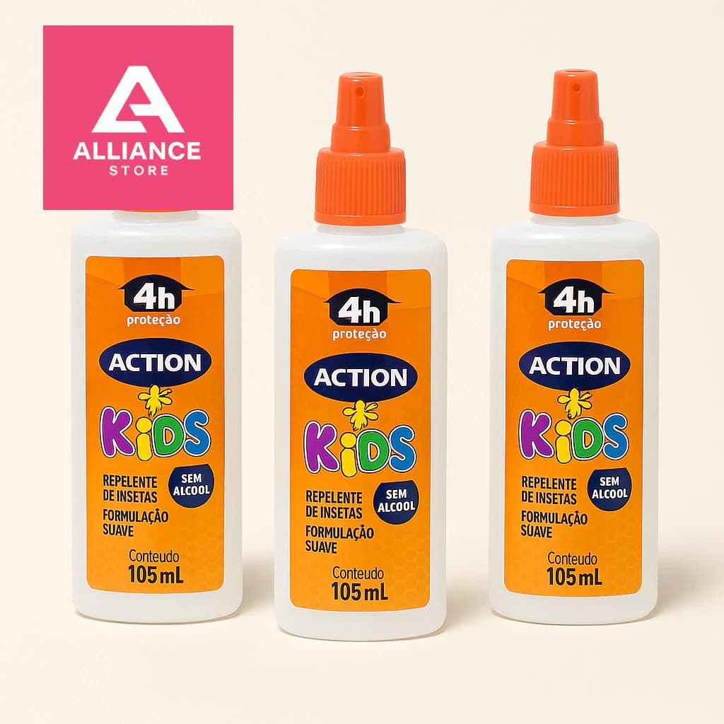 Repelente De Insetos Action Spray Kids 105ml - Action