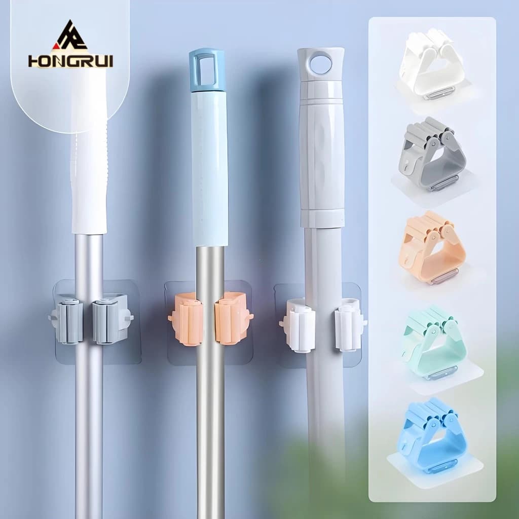 1/3/6 pcs Mop Suporte Vassoura Utensílios Multiuso Suporte rganizadores De Vassouras E Rodos Mop
