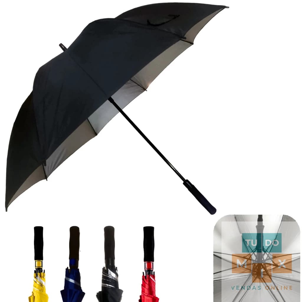 Fazzoletti Guarda Chuva com Proteção Solar Tecnologia Ultra Violeta Grande Resistente Reforçado com Varetas de Fibra