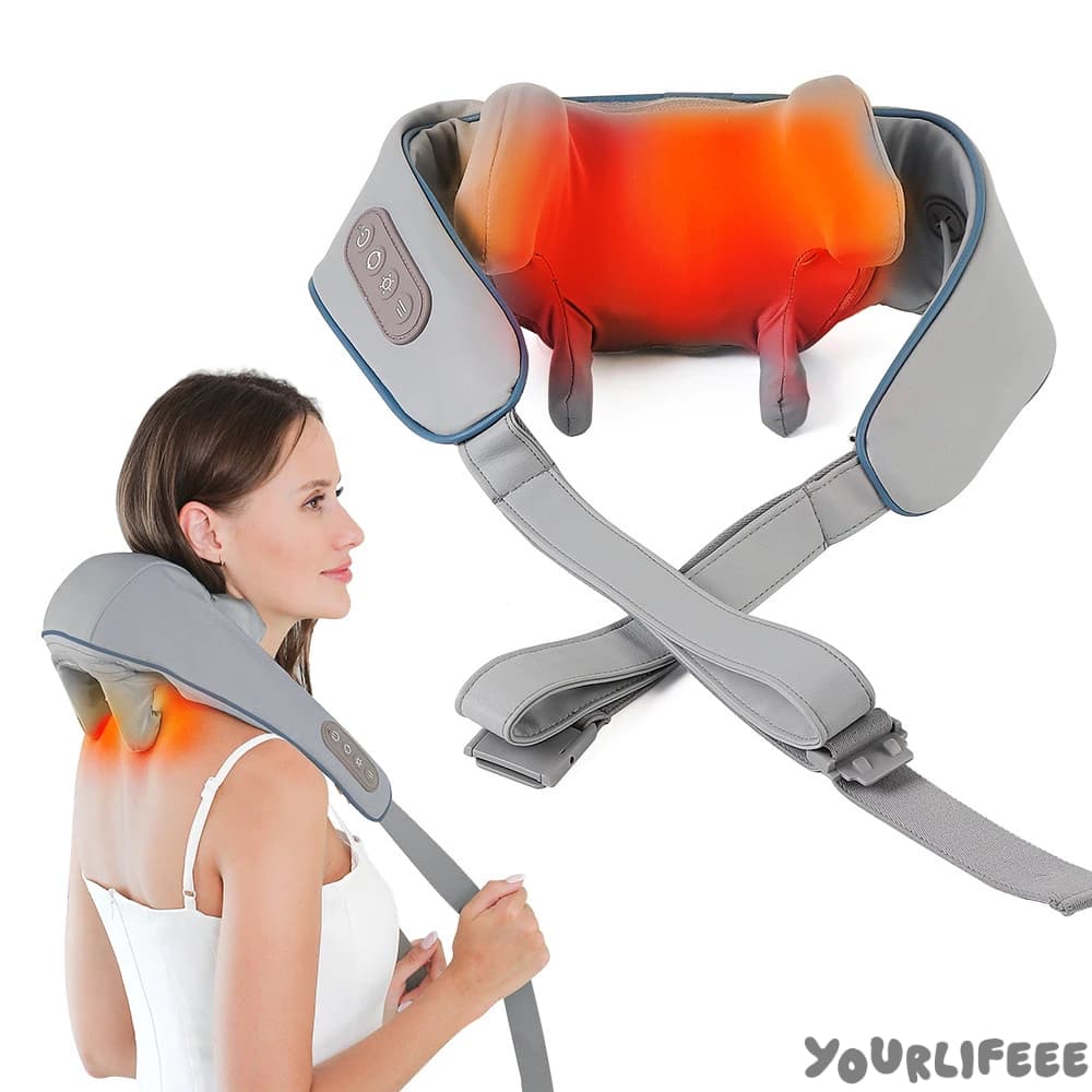 Massageador De Pescoço Inteligentes De Compressão  Sem Fio Alívio De Dor