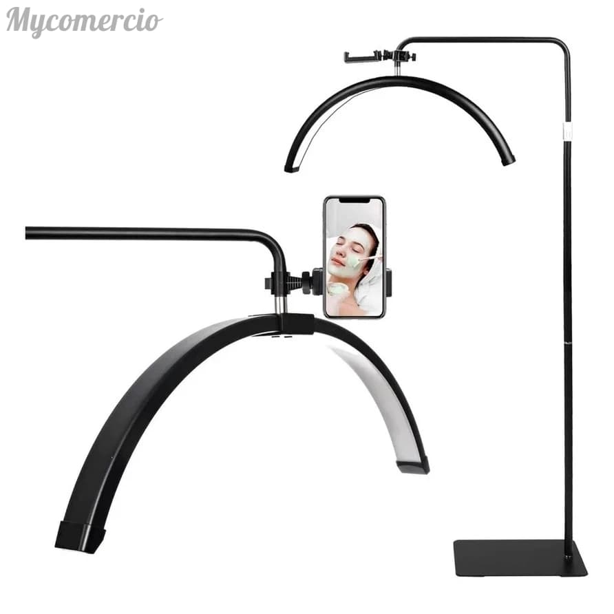 HD-M6X Luminaria Meia Lua Estetica Mesa Spa Arco 3 Tons Ajustavel Salao Beleza  Limpeza De Pele