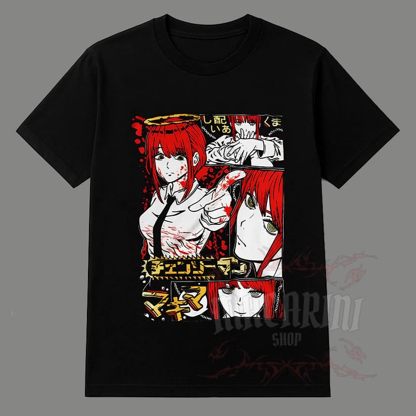 Camiseta Anime Chainsaw Man Camisa Unissex 100% Algodão Lançamento - Envio Rápido