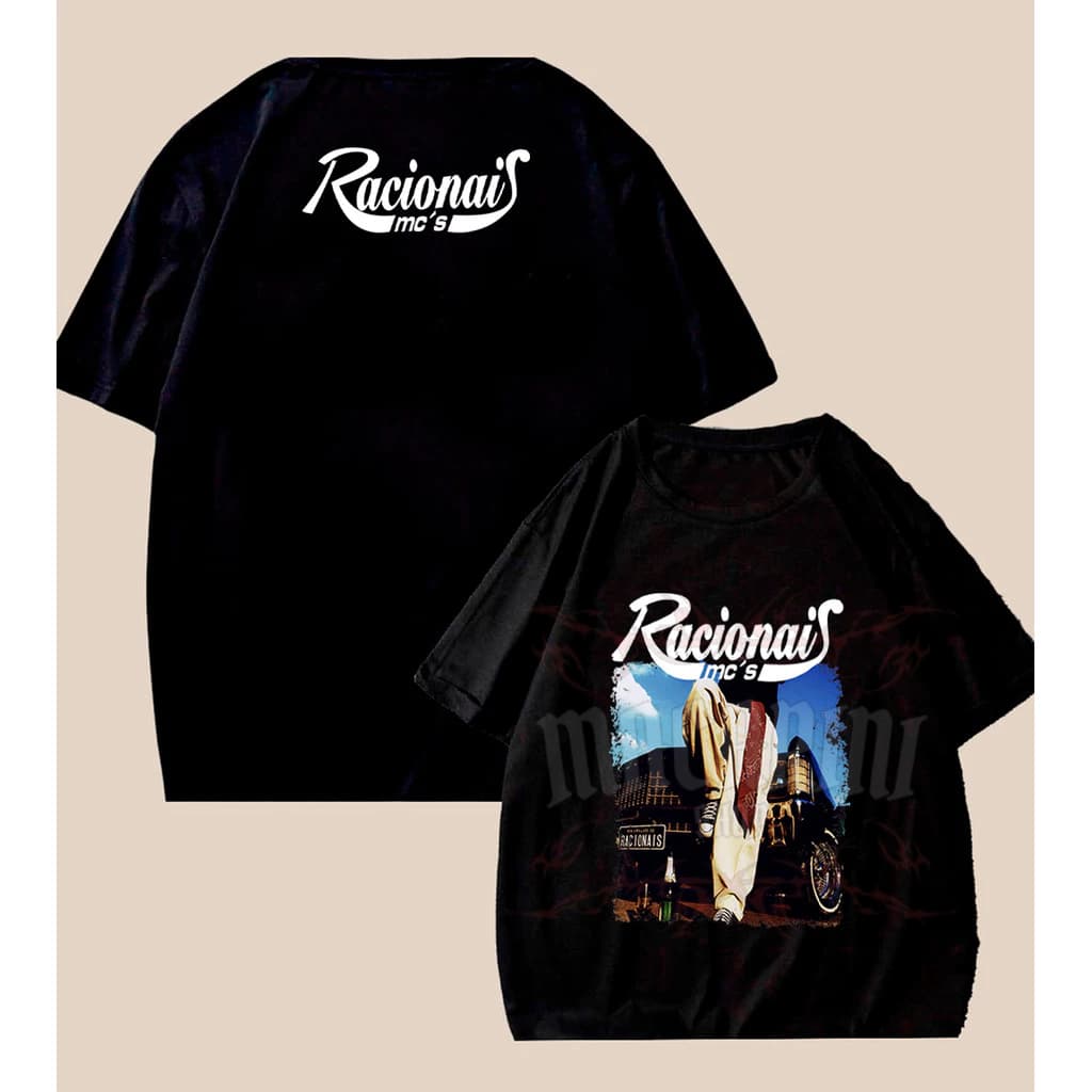 Camiseta Básica Racionais Camisa 100% Algodão Streetwear Temos Plus Size Lançamento - Envio Rápido