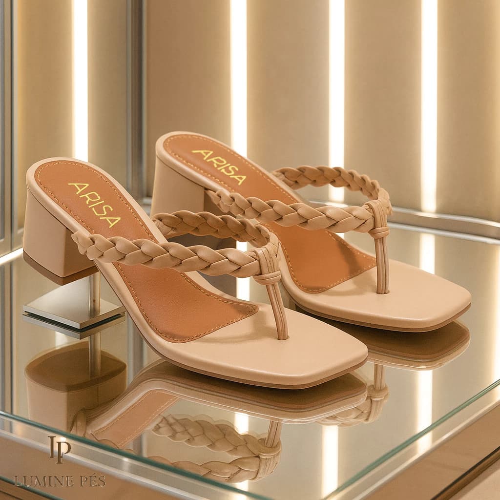 Tamanco de Dedo com Saltinho Feminino Estilo e Conforto